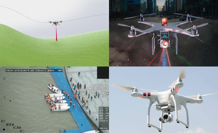 雷達傳感器無人機定高/輔助降落周界安防監控