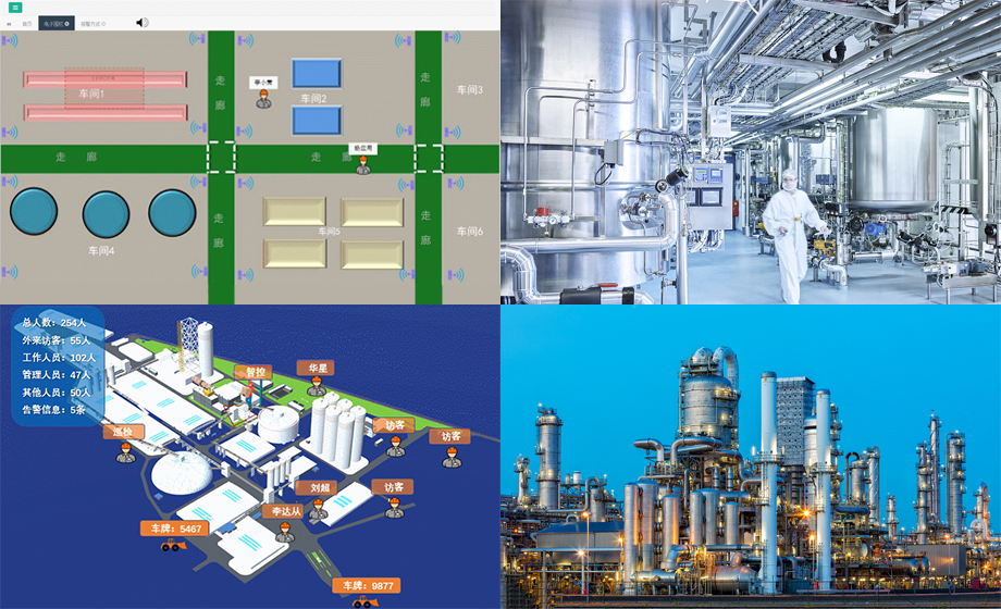 化工廠人員定位系統設計UWB射頻模組人員來訪管理